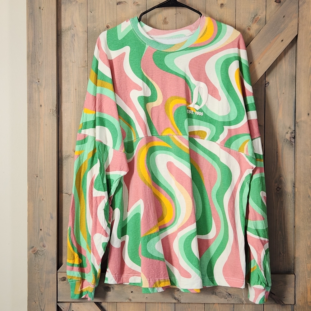 Walt Disney World Resort Retro Swirl Spirit Jersey Size XL